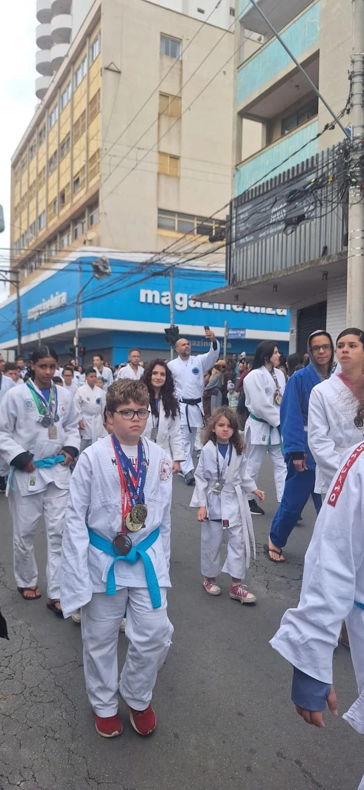 Judô de Limeira no Desfile de 7 de Setembro