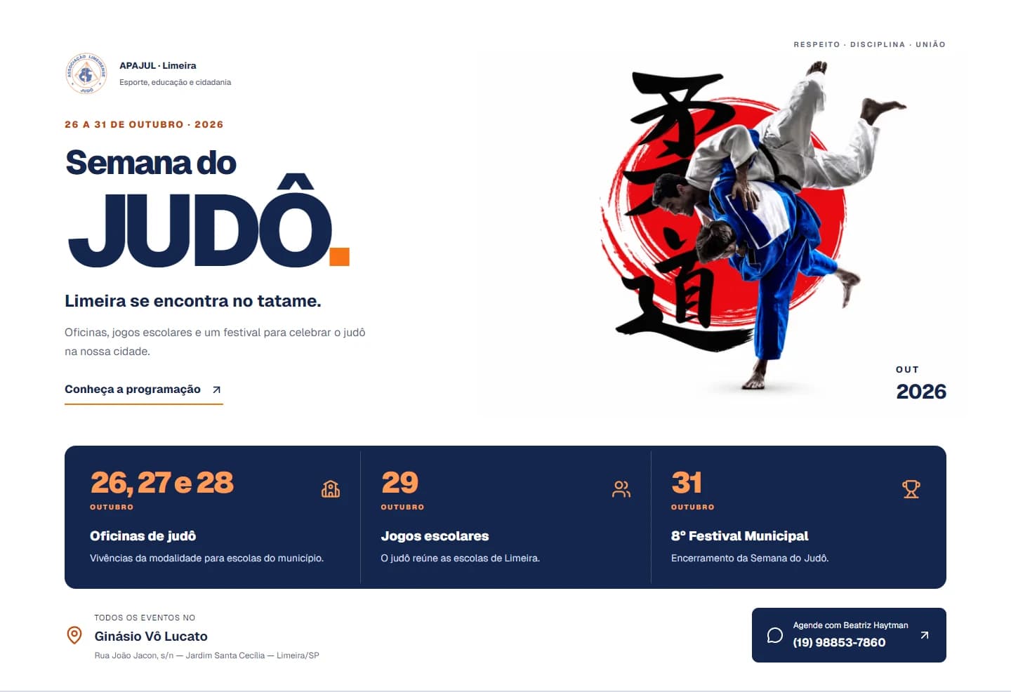 Semana do Judô de Limeira 2026